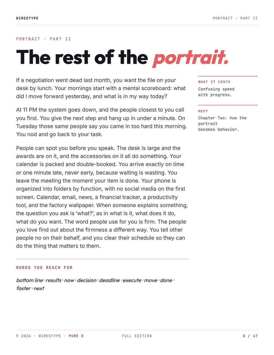 Full Profile print PDF for a D reader (Dominance), page 8