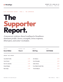 Sample report cover, Interactive Workbook style